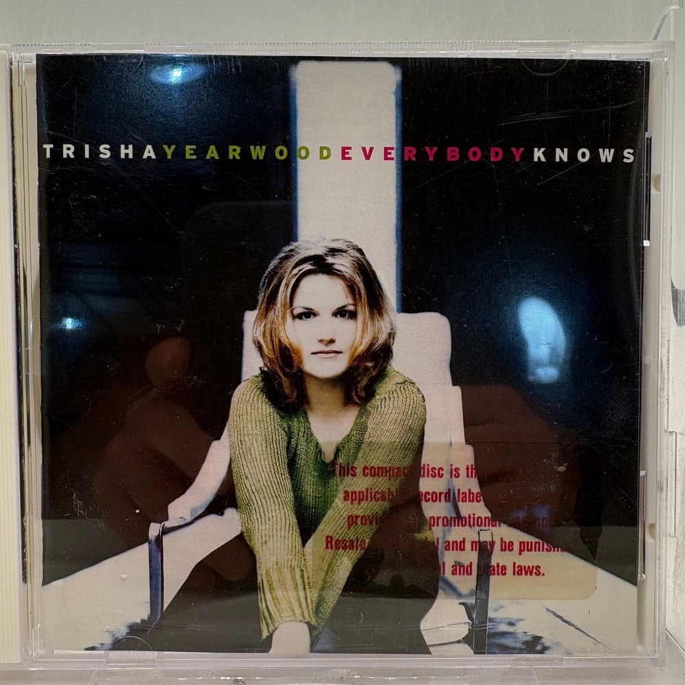 Trisha Yearwood Everybody Knows CD 1996 MCA Records‎ MCAD-11477 Country Music